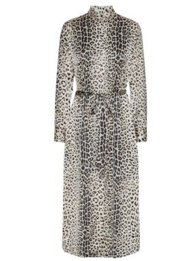 Jean Dress – Nude Leopard - Size S NWT